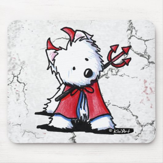 Little Devil Westie Mousepad (Vorne)