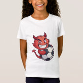 Little Devil with a soccer ball T-Shirt (Vorderseite)