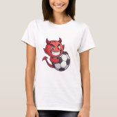 Little Devil with a soccer ball T-Shirt (Vorderseite)