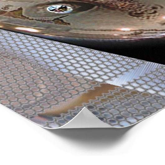 Little Deze Alien Print Poster (Ecke)