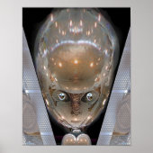 Little Deze Alien Print Poster (Vorne)