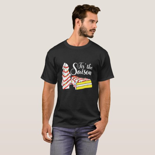 Little Dies ist die Jahreszeit Weihnachtsbaum Cake T-Shirt (Vorne ganz)