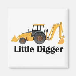 Little Digger - 2 Zoll Square Magnet 