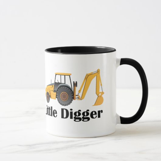 Little Digger - Black 11 oz Ringer Tasse  (Rechts)