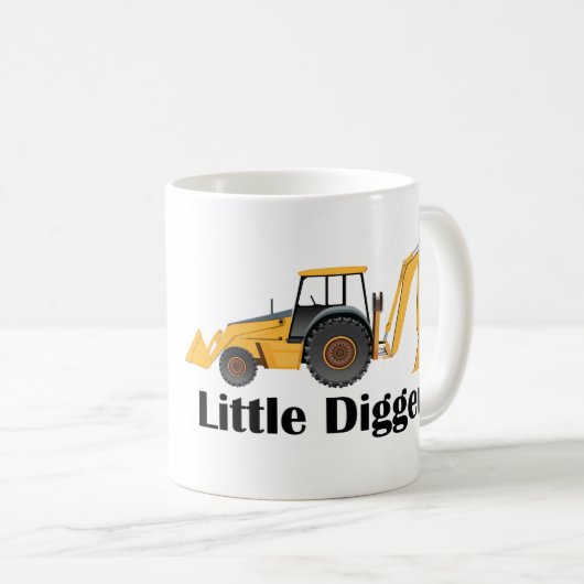 Little Digger - Black 11 oz Ringer Tasse  (VorderseiteRechts)