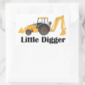 Little Digger - Klebekleber, glänzende Rechteckiger Aufkleber (Tasche)