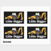 Little Digger - Klebekleber, glänzende  Rechteckiger Aufkleber (Blatt)