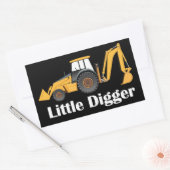 Little Digger - Klebekleber, glänzende  Rechteckiger Aufkleber (Umschlag)