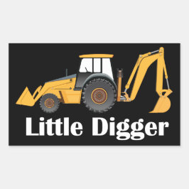 Little Digger - Klebekleber, glänzende  Rechteckiger Aufkleber