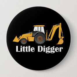 Little Digger - Riesiger, 1,5 mm runder Knopf  Button
