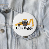 Little Digger - Riesiger, 1,5 mm runder Knopf  Button (Beispiel)