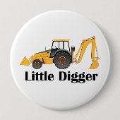 Little Digger - Riesiger, 1,5 mm runder Knopf  Button (Vorderseite)