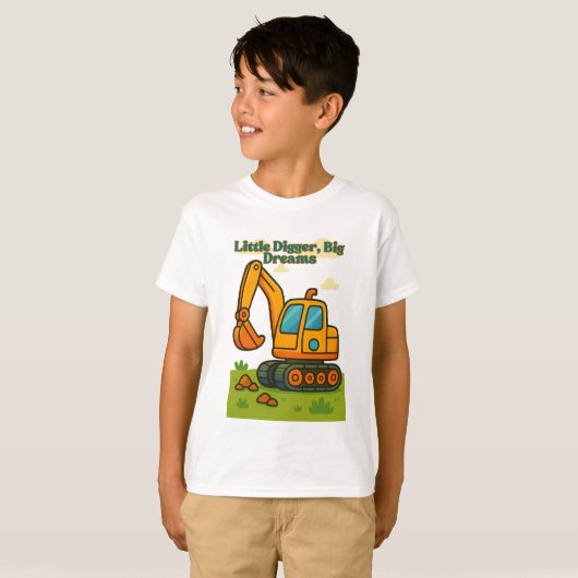 Little Digger T - Shirt für Kinder - Niedlicher Ca (Vorne ganz)