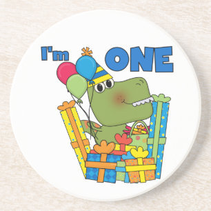 Little Dino 1. Geburtstag T Shirts und Geschenke Untersetzer