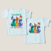 Little Dino 1st Birthday (Design Vorderseite & Rückseite)