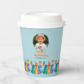 Little Dino 1st Birthday Paper cup Pappbecher (Vorderseite)