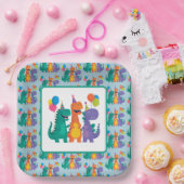 Little Dino 1st Birthday Paper Plate Pappteller (Party)