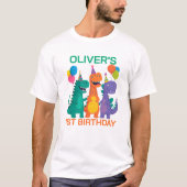 Little Dino 1st Birthday T-Shirt (Vorderseite)