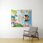 Little Dino 1st Birthday Wandteppich (Beispiel (Horizontal))