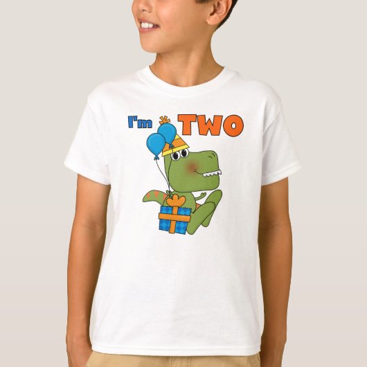Little Dino 2. Geburtstag Tshirts und Geschenke (Vorderseite)