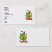 Little Dino 3. Geburtstag Tshirts und Geschenke Visitenkarte (Vorne/Hinten)