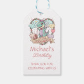 Little Dino Birthday Personalized Geschenkanhänger (Vorderseite)