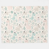 Little Dino Delight Fleecedecke (Vorderseite (Horizontal))