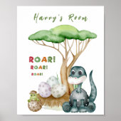 Little Dinosaur Baby Kinderzimmer Poster | Babyges (Vorne)