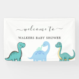 Little Dinosaur Cute Baby Shower Banner
