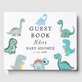 Little Dinosaur Cute Baby Shower Gästebuch