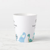 Little Dinosaur Cute Baby Shower Milchtasse (Vorderseite)