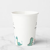 Little Dinosaur Cute Baby Shower Pappbecher (Links)