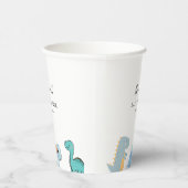 Little Dinosaur Cute Baby Shower Pappbecher (Rechts)