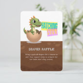 Little Dinosaur Hatching Soon Begleitkarte (Stehend Vorderseite)