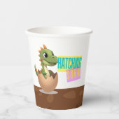 Little Dinosaur Hatching Soon Pappbecher (Vorderseite)