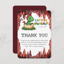Little Dinosaur Is on the Way Dankeskarte