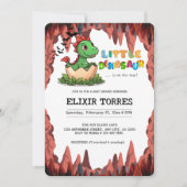 Little Dinosaur Is on the Way Einladung (Vorderseite)