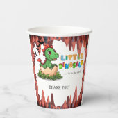 Little Dinosaur Is on the Way Pappbecher (Rückseite)