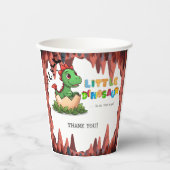Little Dinosaur Is on the Way Pappbecher (Vorderseite)
