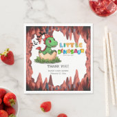 Little Dinosaur Is on the Way Serviette (Beispiel)