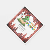 Little Dinosaur Is on the Way Serviette (Ecke)