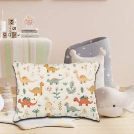 Little Dinosaurier Beige neutrale Tones Dekokissen