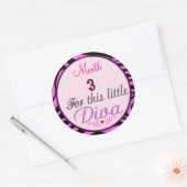 Little Diva Baby Girl Monthly Meilensteine Sticker (Umschlag)