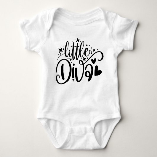 Little Diva Funny Baby Bodysuits One-Pieces (Vorderseite)