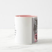 Little Diva Kitty - "Halten Sie Ihren Schwanz hoch Zweifarbige Tasse (Mittel)