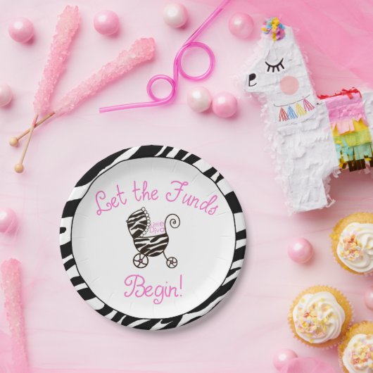 "Little Diva" Ließ die Fonds beginnen! Pappteller (Party)