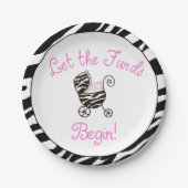 "Little Diva" Ließ die Fonds beginnen! Pappteller (Vorderseite)