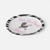 "Little Diva" Ließ die Fonds beginnen! Pappteller (Schrägansicht)