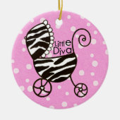 "Little Diva" zum Personalisieren - Ornament (Vorne)