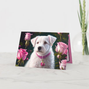 Little Dog And Rose Kollektion Karte